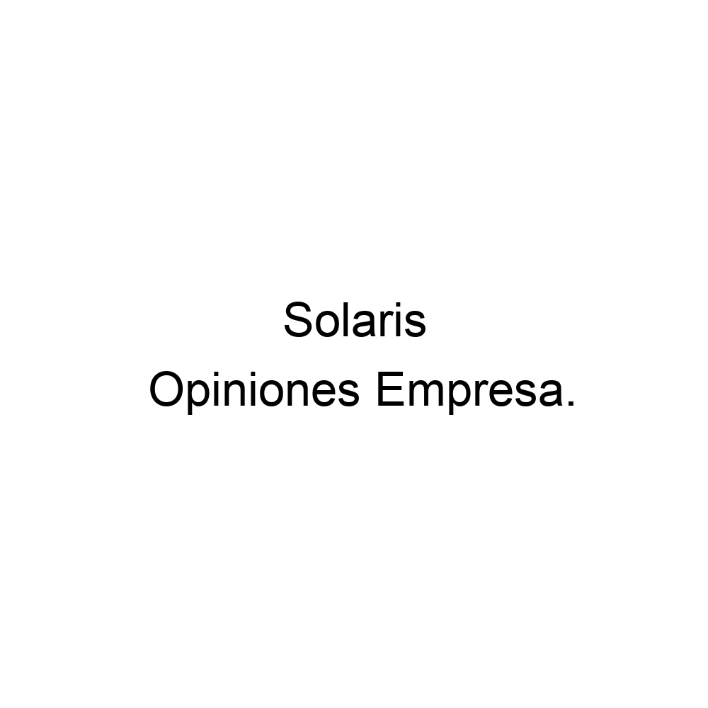 Opiniones Solaris, 4493291608